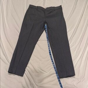 Women’s Black Patterned Pants H&M size 12 side zip